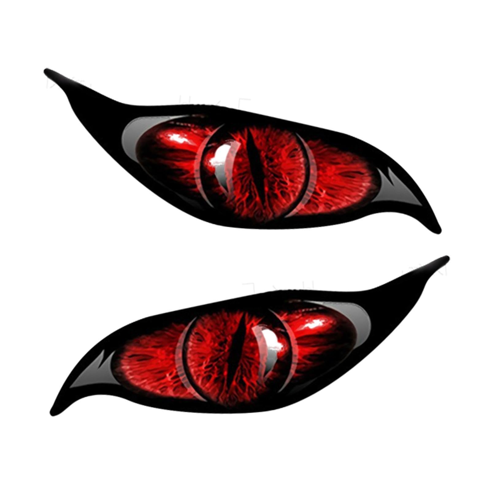 Raxove Terrifying Eye Auto Aufkleber, Reflektierender Aufkleber mit Gruselaugen, Katzenaugenaufkleber für Auto von Raxove