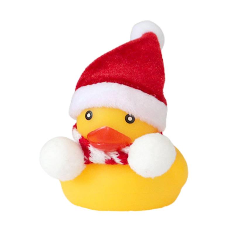 Weihnachts-Armaturenbrett-Ente – Weihnachts-Gummiente Fürs Auto | Niedliche Gummi-Ente Mit Mini-Hut, Weihnachtliches Gelbes Enten-Badespielzeug, Enten-Auto-Armaturenbrett- Für Weihnachtsdekoratio von Raxove