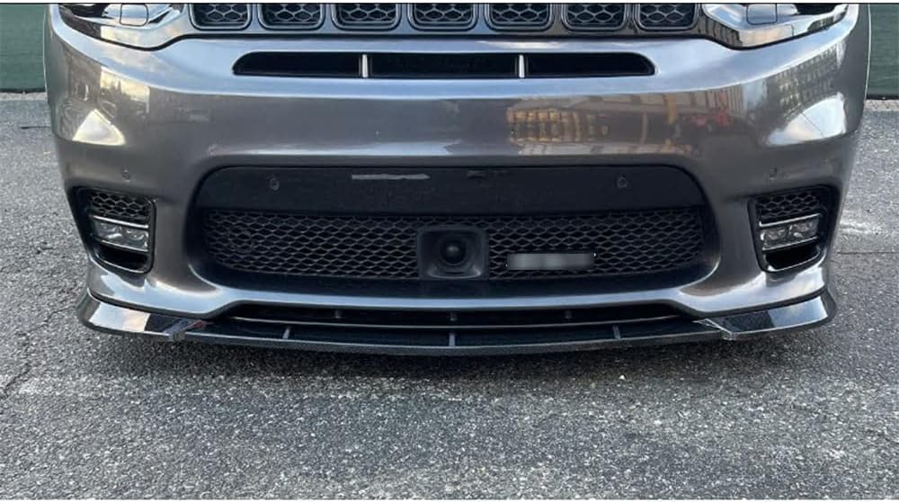 Car Front Shovel Lip Splitter Spoiler für Jeep Grand Cherokee SRT 2014-2021, Auto Frontstoßstange Splitter Lip Spoiler Lippensplitter, Body Kit Schutz Zubehör,Glossy Black von Rdgnls