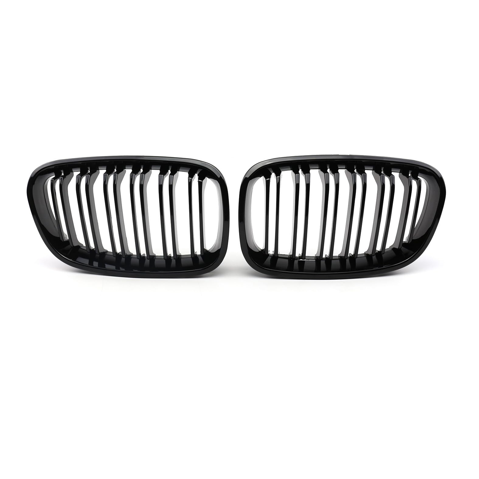 Nieren Kühlergrill Glossy Schwarz Frontgrill Kühlergrille Kompatibel für BMW 1 Series F20 2012-2014, GläNzend Auto Zubehör Autoersatz Grilleinsätze,A von Rdgnls