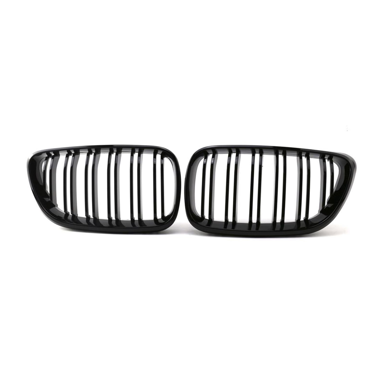 Nieren Kühlergrill Glossy Schwarz Frontgrill Kühlergrille Kompatibel für BMW 2 Series Coupe F22 F23 2014-2018, GläNzend Auto Zubehör Autoersatz Grilleinsätze von Rdgnls