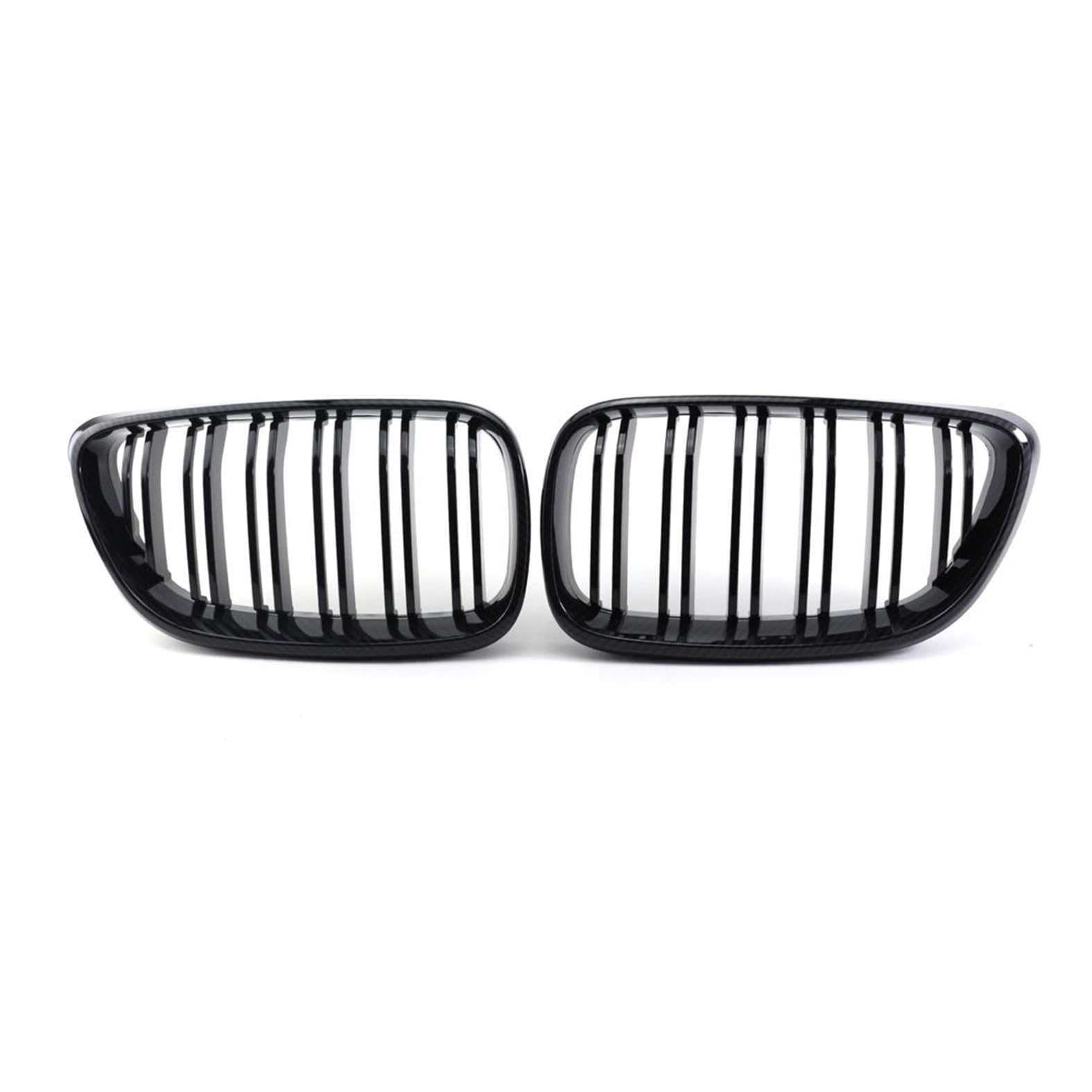 Nieren Kühlergrill Glossy Schwarz Frontgrill Kühlergrille Kompatibel für BMW 2 Series F22 F23 2014-2018, GläNzend Auto Zubehör Autoersatz Grilleinsätze von Rdgnls