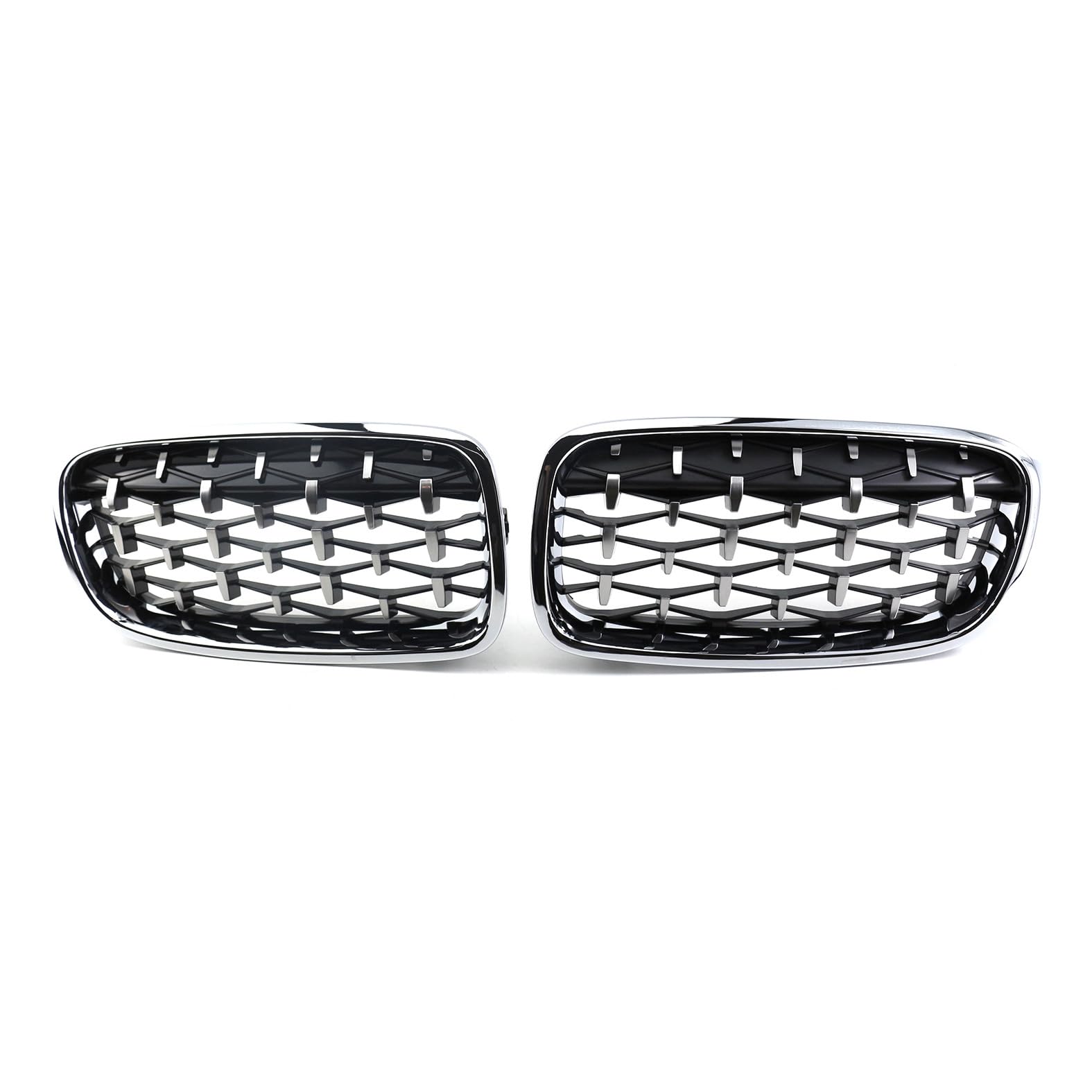 Nieren Kühlergrill Glossy Schwarz Frontgrill Kühlergrille Kompatibel für BMW 3 Series F30 320li 2012-2019, GläNzend Auto Zubehör Autoersatz Grilleinsätze von Rdgnls