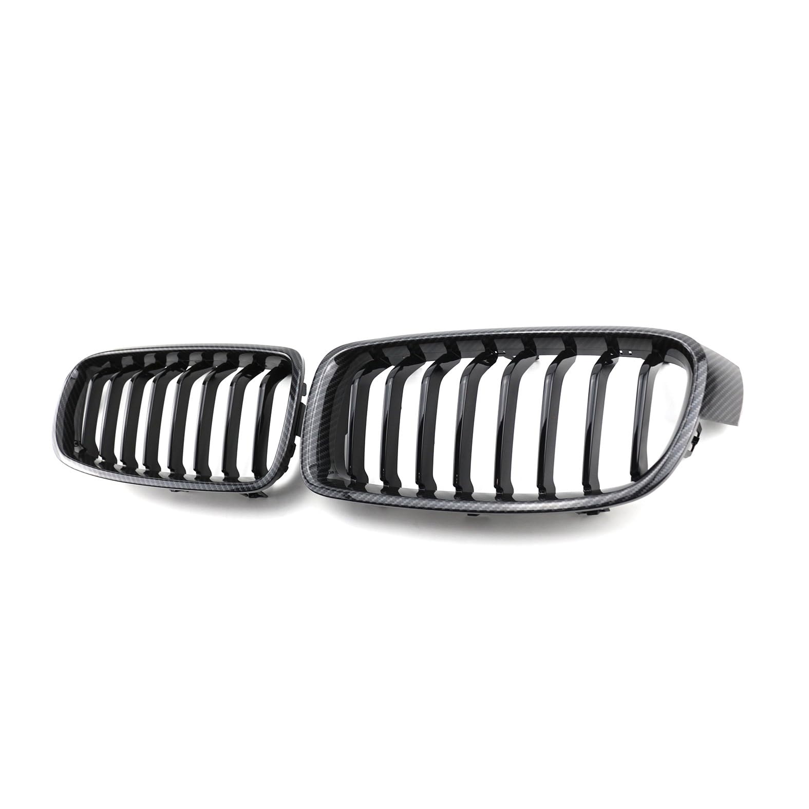 Nieren Kühlergrill Glossy Schwarz Frontgrill Kühlergrille Kompatibel für BMW 3 Series F30 F35 2012-2019, GläNzend Auto Zubehör Autoersatz Grilleinsätze von Rdgnls