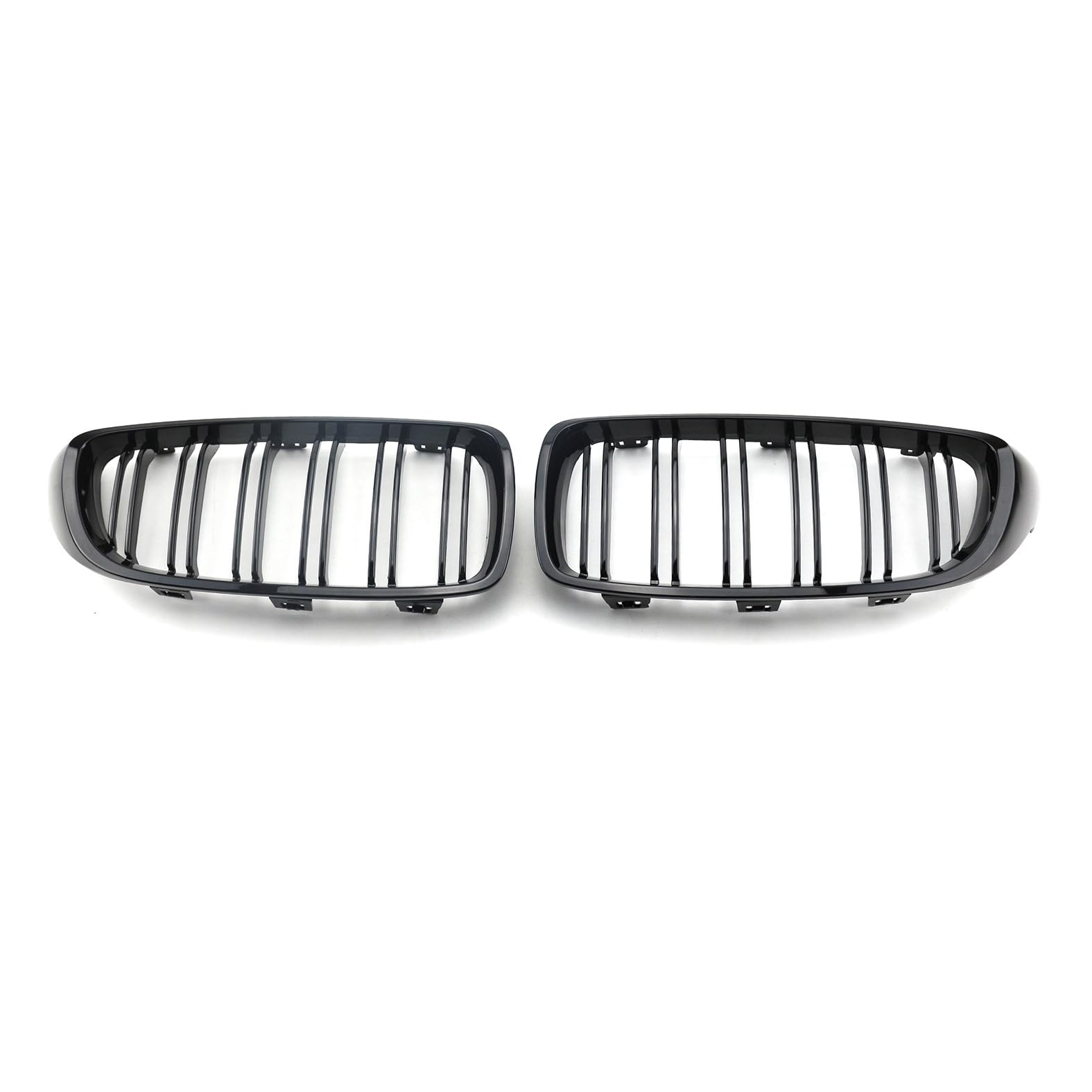 Nieren Kühlergrill Glossy Schwarz Frontgrill Kühlergrille Kompatibel für BMW 4 Series F32 F33 2013-2020, GläNzend Auto Zubehör Autoersatz Grilleinsätze von Rdgnls