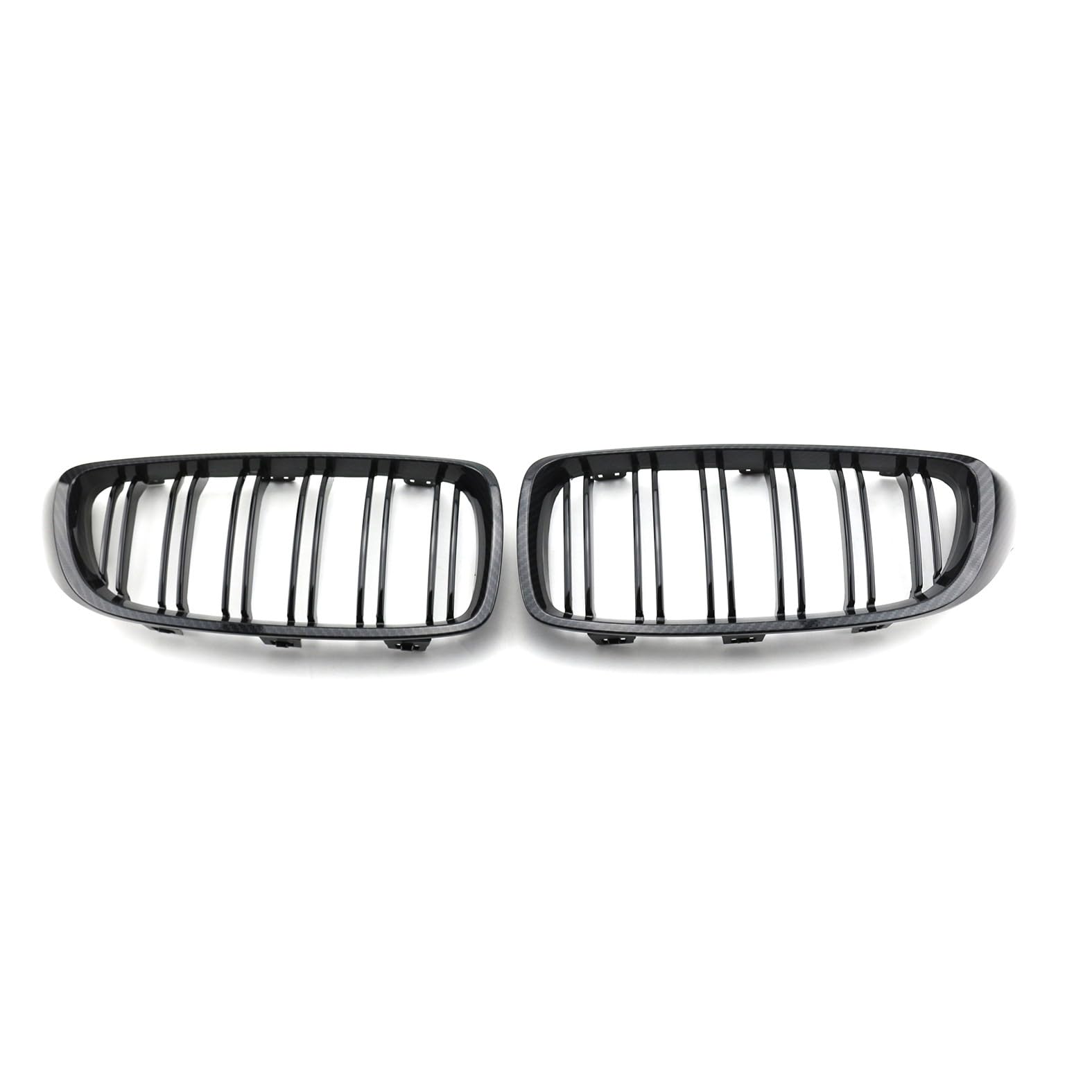 Nieren Kühlergrill Glossy Schwarz Frontgrill Kühlergrille Kompatibel für BMW 4 Series F32 F33 2013-2020, GläNzend Auto Zubehör Autoersatz Grilleinsätze von Rdgnls