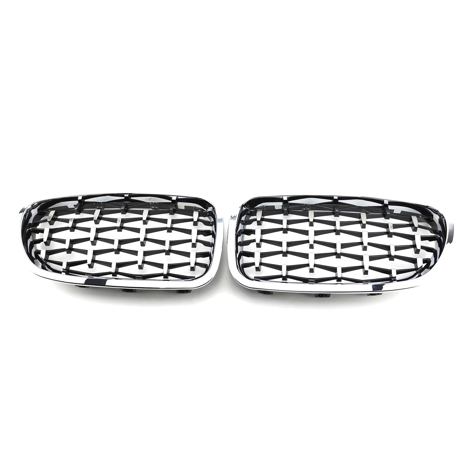 Nieren Kühlergrill Glossy Schwarz Frontgrill Kühlergrille Kompatibel für BMW 5 Series F10 F18 2010-2017, GläNzend Auto Zubehör Autoersatz Grilleinsätze von Rdgnls