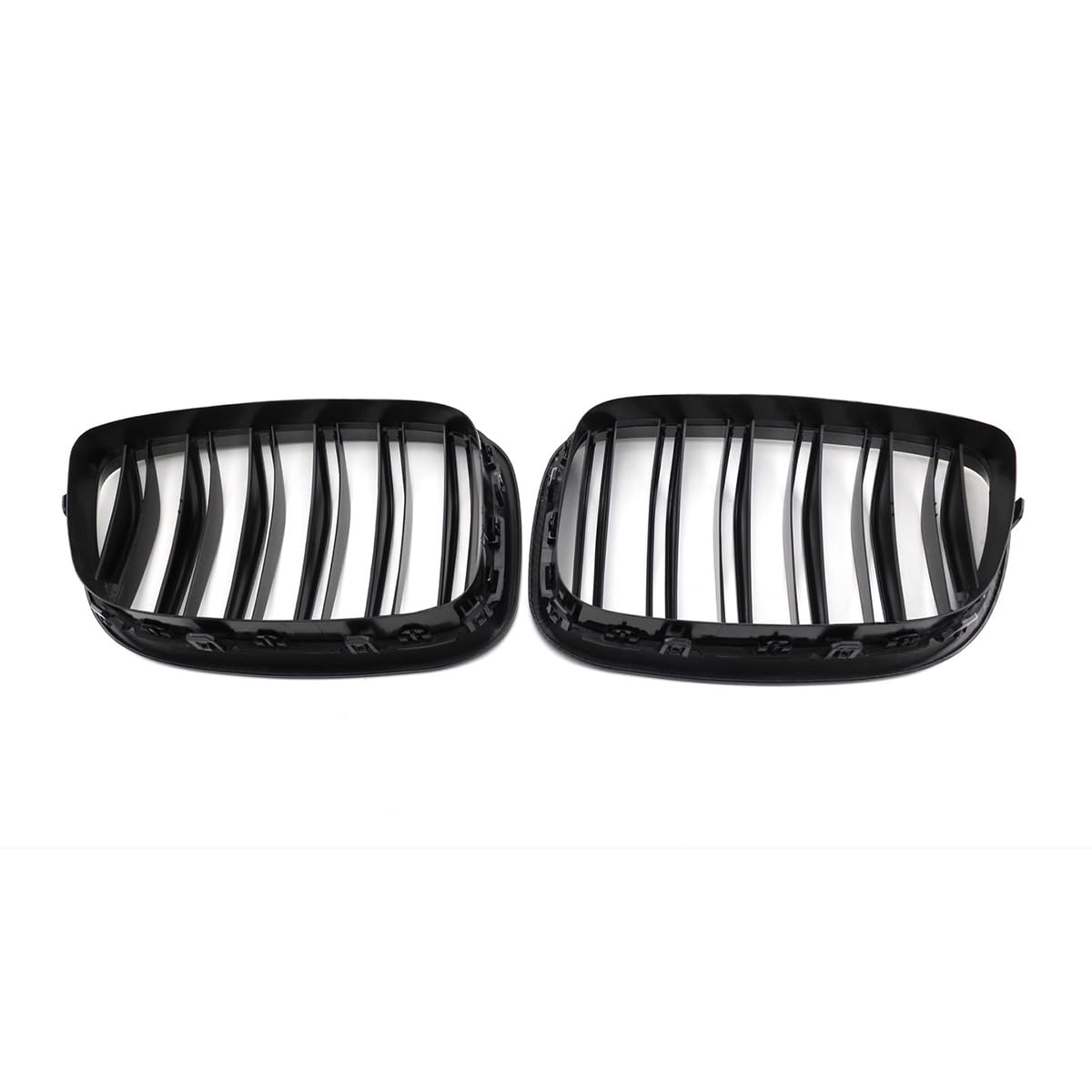 Nieren Kühlergrill Glossy Schwarz Frontgrill Kühlergrille Kompatibel für BMW 5 Series GT F07 2009-2016, GläNzend Auto Zubehör Autoersatz Grilleinsätze von Rdgnls