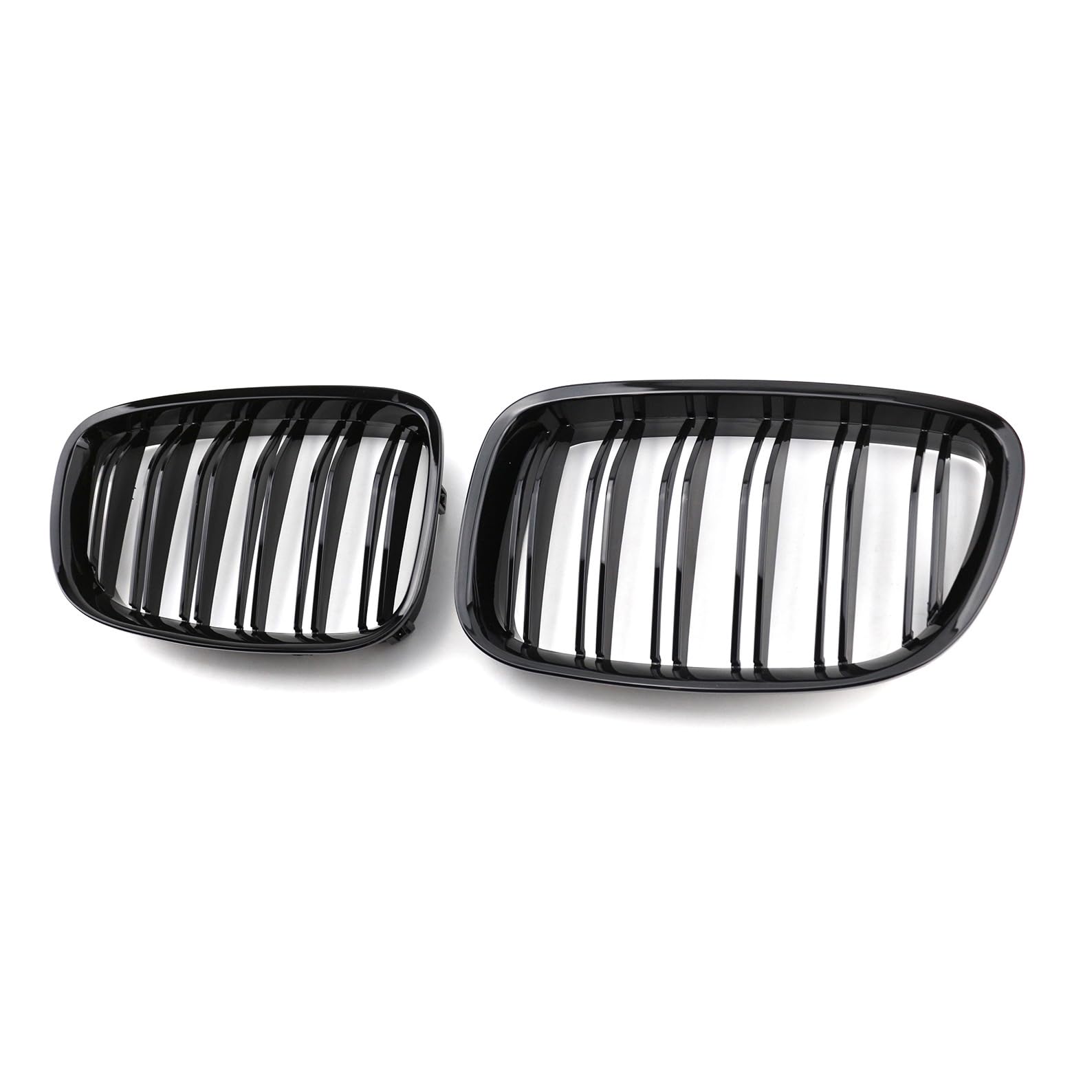 Nieren Kühlergrill Glossy Schwarz Frontgrill Kühlergrille Kompatibel für BMW 5 Series GT F07 2009-2016, GläNzend Auto Zubehör Autoersatz Grilleinsätze von Rdgnls