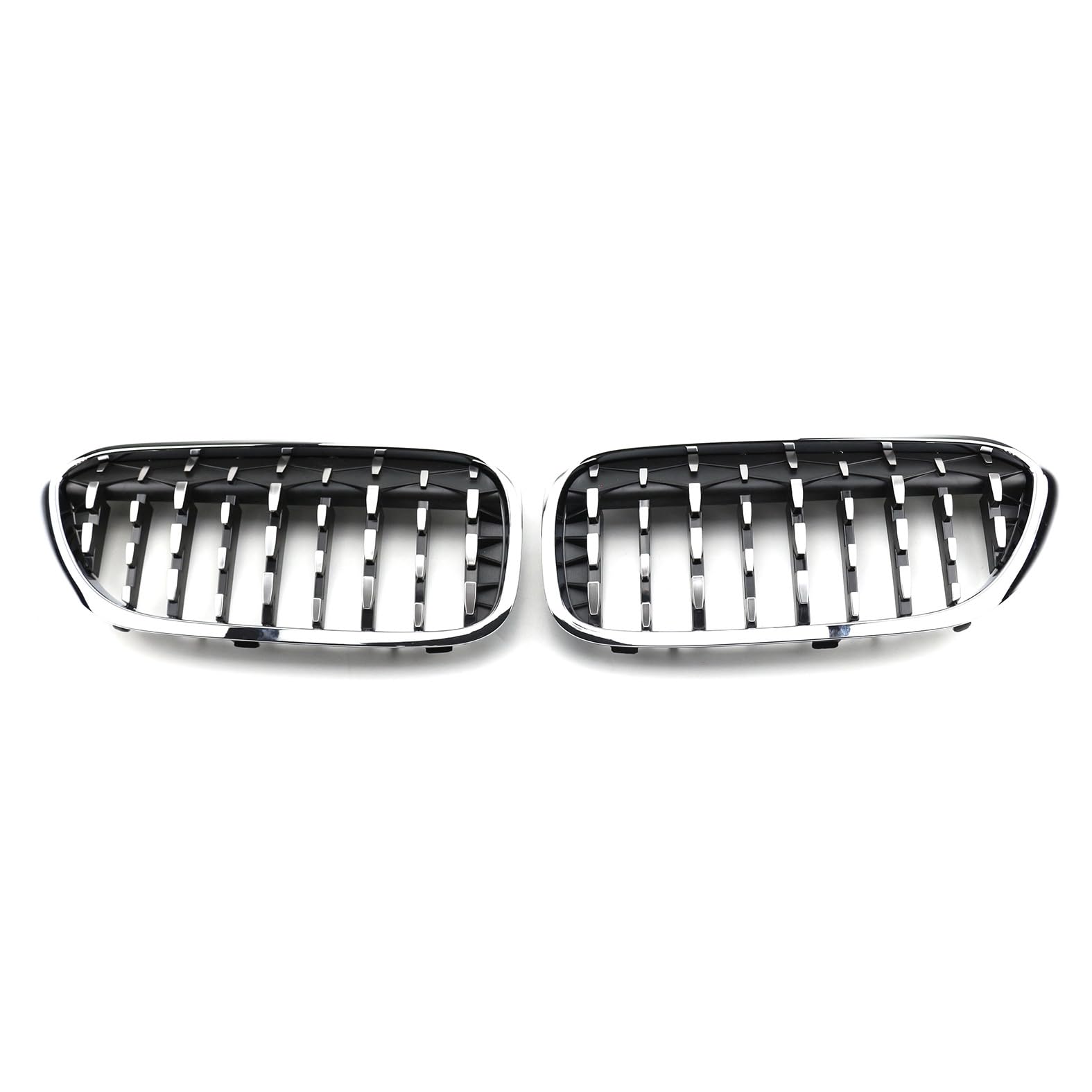 Nieren Kühlergrill Glossy Schwarz Frontgrill Kühlergrille Kompatibel für BMW New 5 Series G30 2018-2020, GläNzend Auto Zubehör Autoersatz Grilleinsätze von Rdgnls