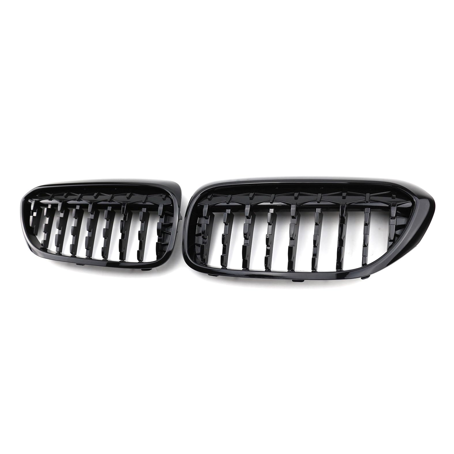 Nieren Kühlergrill Glossy Schwarz Frontgrill Kühlergrille Kompatibel für BMW New 5 Series G30 2018-2020, GläNzend Auto Zubehör Autoersatz Grilleinsätze von Rdgnls