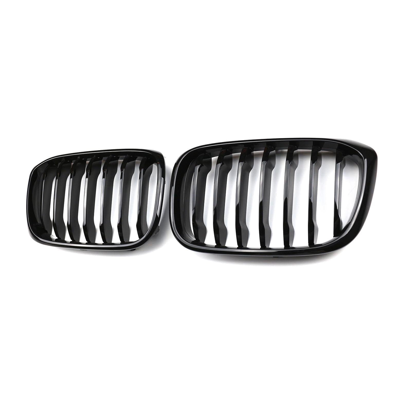 Nieren Kühlergrill Glossy Schwarz Frontgrill Kühlergrille Kompatibel für BMW New X3 X4 G01 G02 2019-2024, GläNzend Auto Zubehör Autoersatz Grilleinsätze von Rdgnls