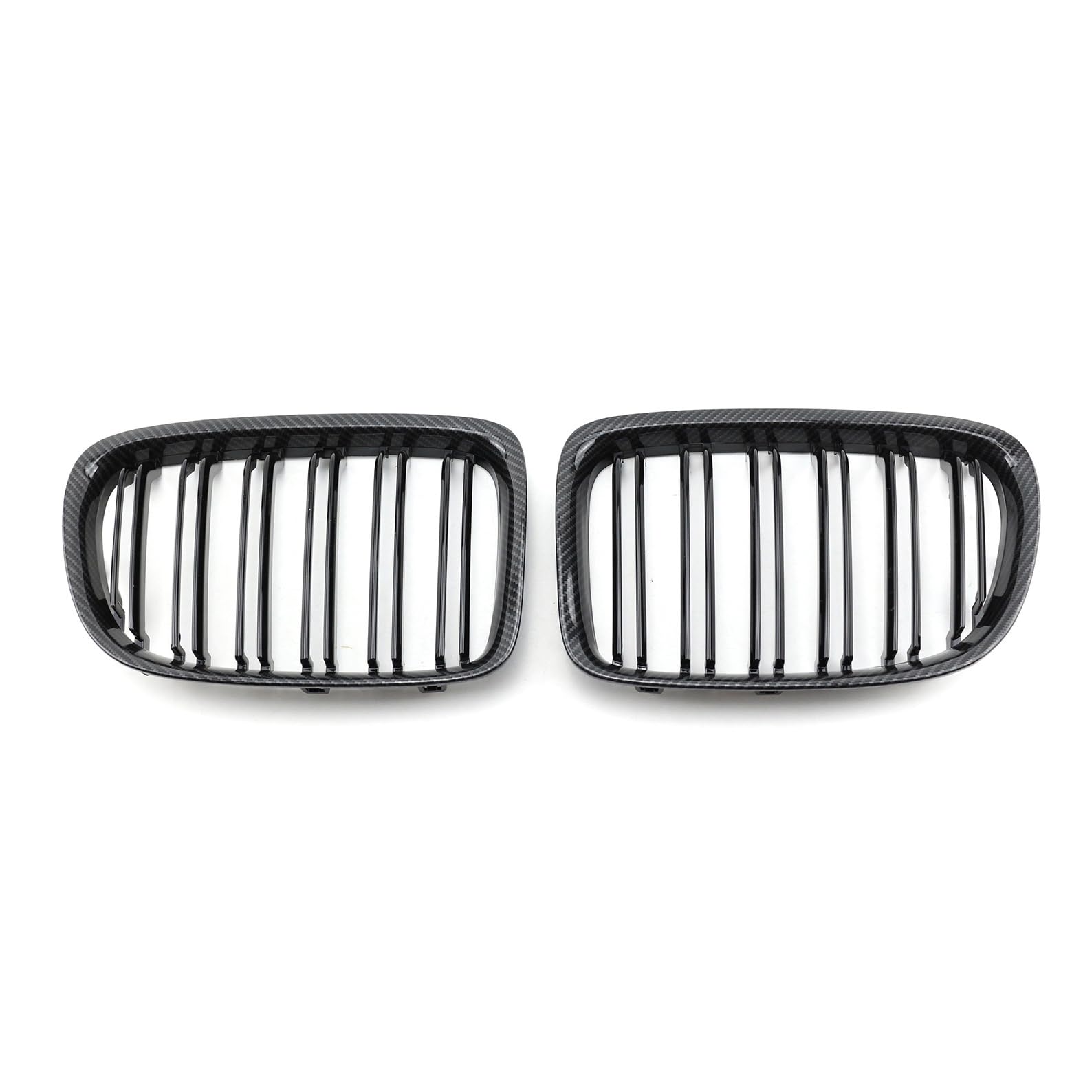 Nieren Kühlergrill Glossy Schwarz Frontgrill Kühlergrille Kompatibel für BMW X1 Old Model E84 2011-2016, GläNzend Auto Zubehör Autoersatz Grilleinsätze von Rdgnls