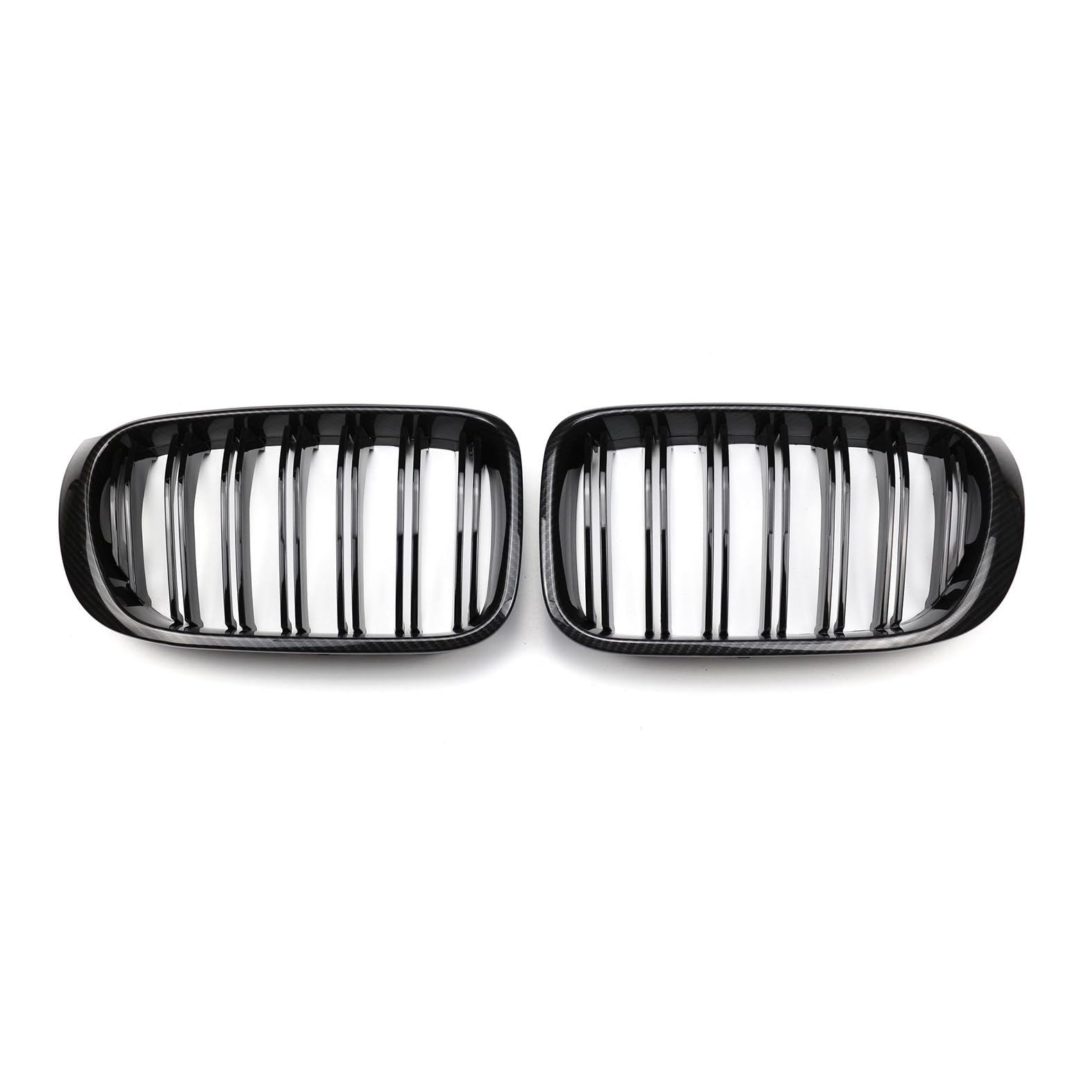 Nieren Kühlergrill Glossy Schwarz Frontgrill Kühlergrille Kompatibel für BMW X3 X4 F25 F26 2014-2018, GläNzend Auto Zubehör Autoersatz Grilleinsätze von Rdgnls