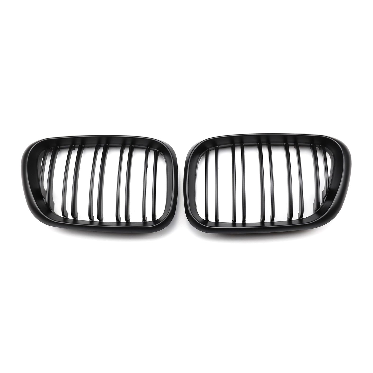 Nieren Kühlergrill Glossy Schwarz Frontgrill Kühlergrille Kompatibel für BMW X5 E53 1999-2003, GläNzend Auto Zubehör Autoersatz Grilleinsätze von Rdgnls