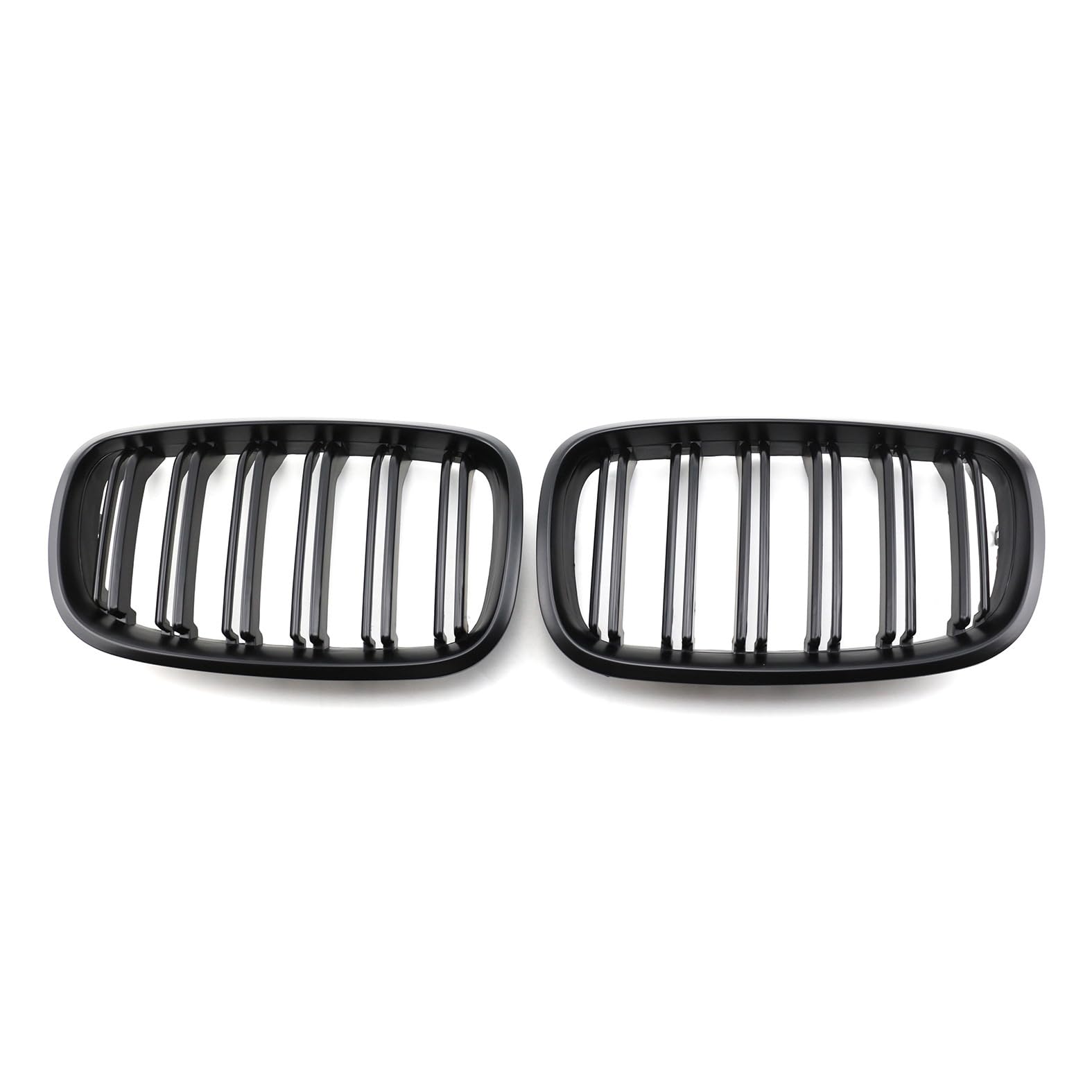 Nieren Kühlergrill Glossy Schwarz Frontgrill Kühlergrille Kompatibel für BMW X5 X6 E70 E71 2008-2014, GläNzend Auto Zubehör Autoersatz Grilleinsätze von Rdgnls