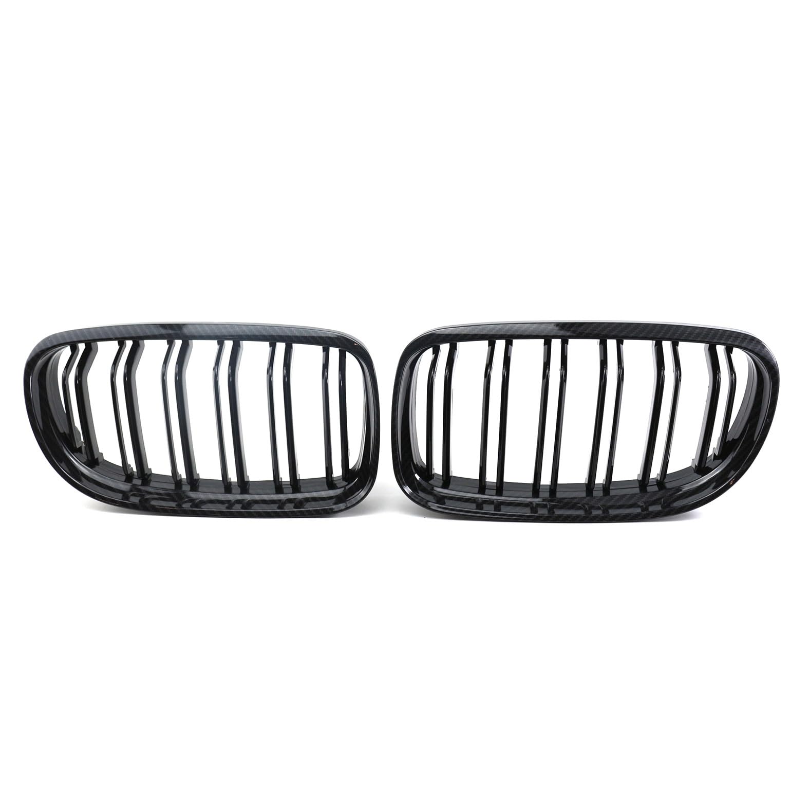 Nieren Kühlergrill Glossy Schwarz Frontgrill Kühlergrille Kompatibel für BMW old 3 series E90 2008-2011, GläNzend Auto Zubehör Autoersatz Grilleinsätze von Rdgnls