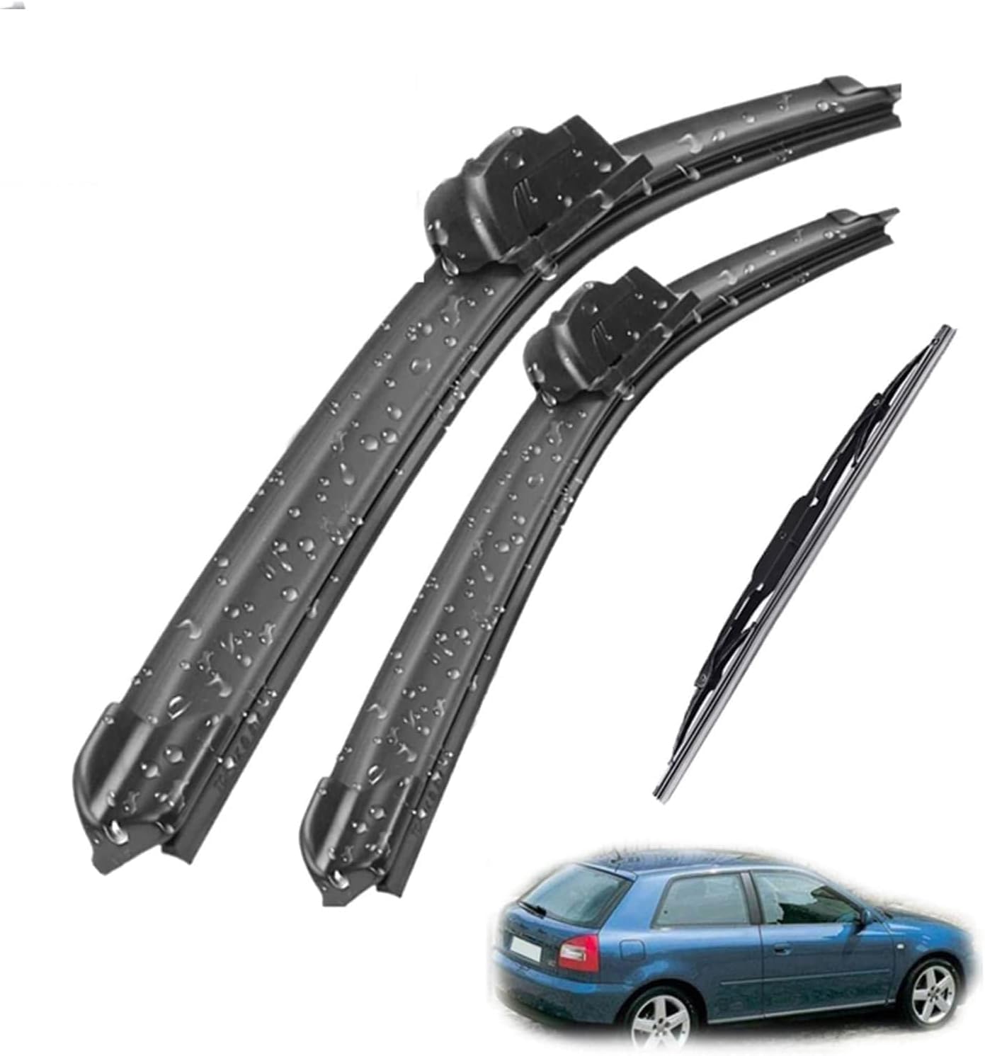 Scheibenwischer-Set für Audi A3 8L 1996-2003 21" 19" 16", Easy Set Upgrade Scheibenwischer Gummi Wischer - perfekte Passgenauigkeit von Rdgnls