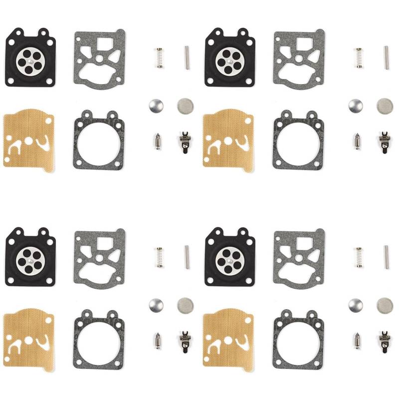 Rdjumpdjo 4X Vergaser Reparatur Satz 4500 Kettensägen Reparatur Satz Vergaser Membran Dichtung Satz Garten Werkzeug für Vergaser von Rdjumpdjo