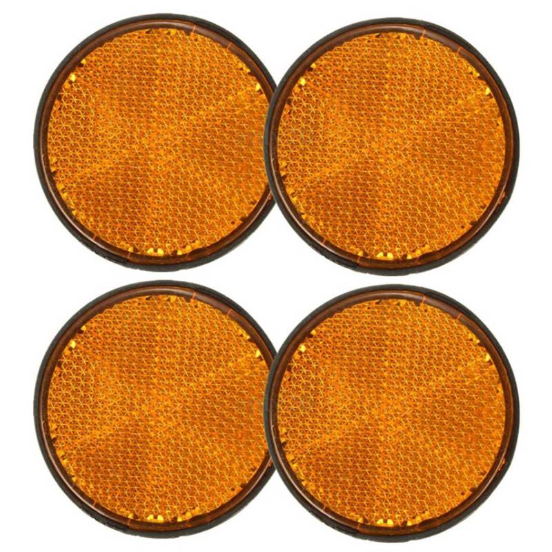 Rdjumpdjo 4pcs 2 Runde Orange Universal FÜR Motorrad ATV Dirt Bike von Rdjumpdjo