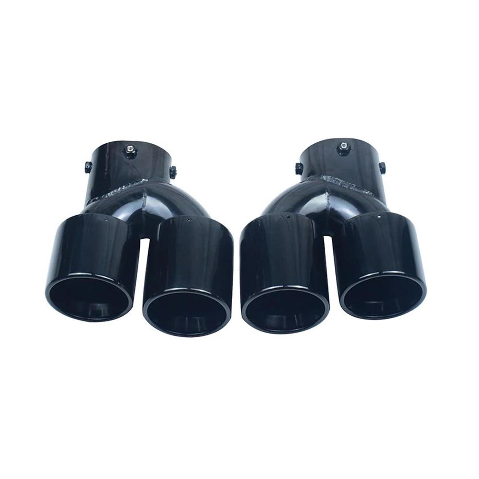 Auspuffrohr 1 Paar Auto-Auspuff-Endrohr Für G20 G21 M340i G42 M240i Performance-Auspuff-Edelstahl-Schalldämpferspitze Auspuffblende(Schwarz) von Rdtnvc