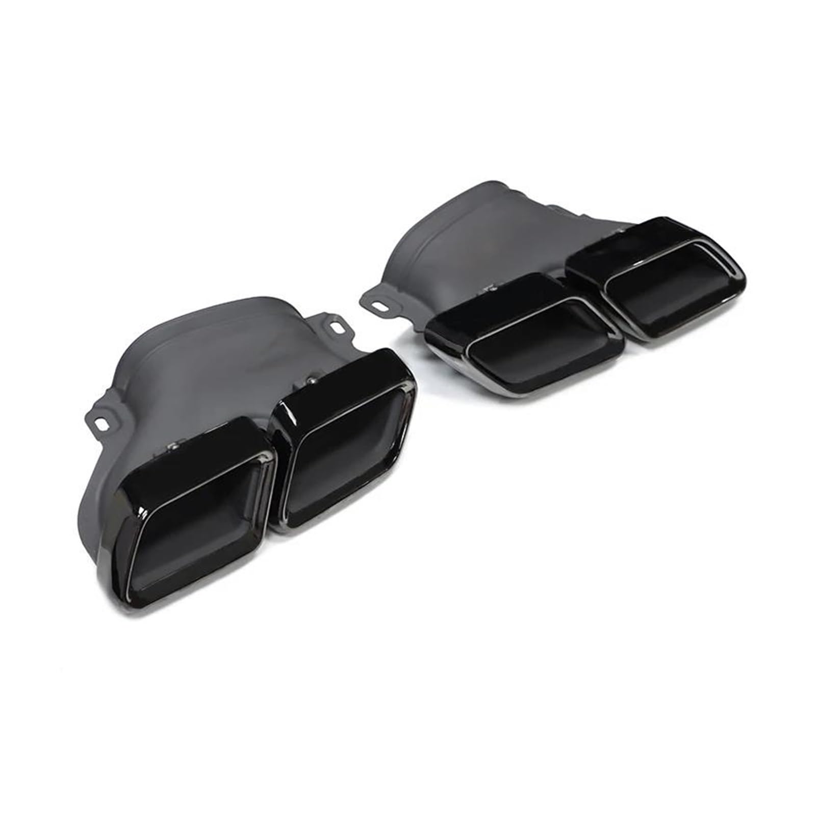 Auspuffrohr Auto Auspuff Tip Muffler Tipps Quad Endrohr Düse Für Benz C63 W205 C200 C300 C180 C260 2015 2016 2017 2018 Auspuffblende(Black A) von Rdtnvc