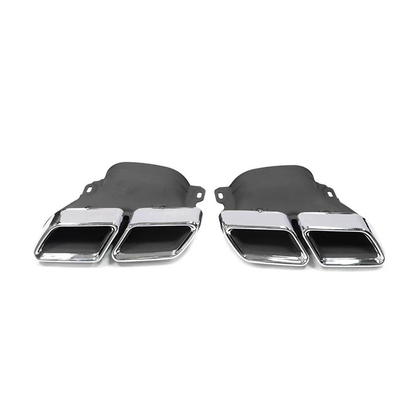 Auspuffrohr Auto Auspuff Tip Muffler Tipps Quad Endrohr Düse Für Benz C63 W205 C200 C300 C180 C260 2015 2016 2017 2018 Auspuffblende(Silver A) von Rdtnvc