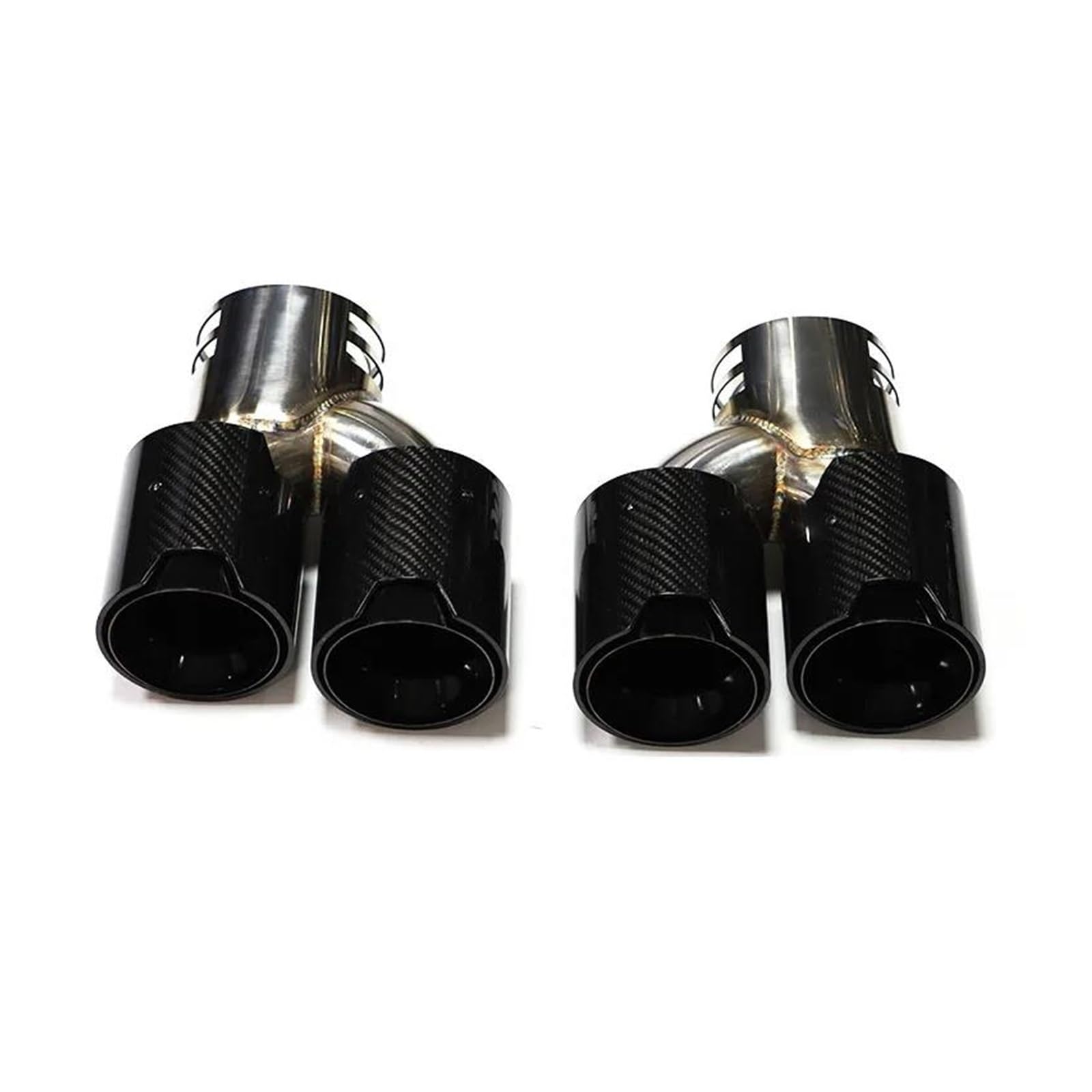 Auspuffrohr Für G42 M240i 2020 2021 2022 2023 Auto Quad Auspuff Tip Clamp Ersatz Dual Performance Schalldämpfer Spitze Endrohr Düse Auspuffblende(C F C) von Rdtnvc