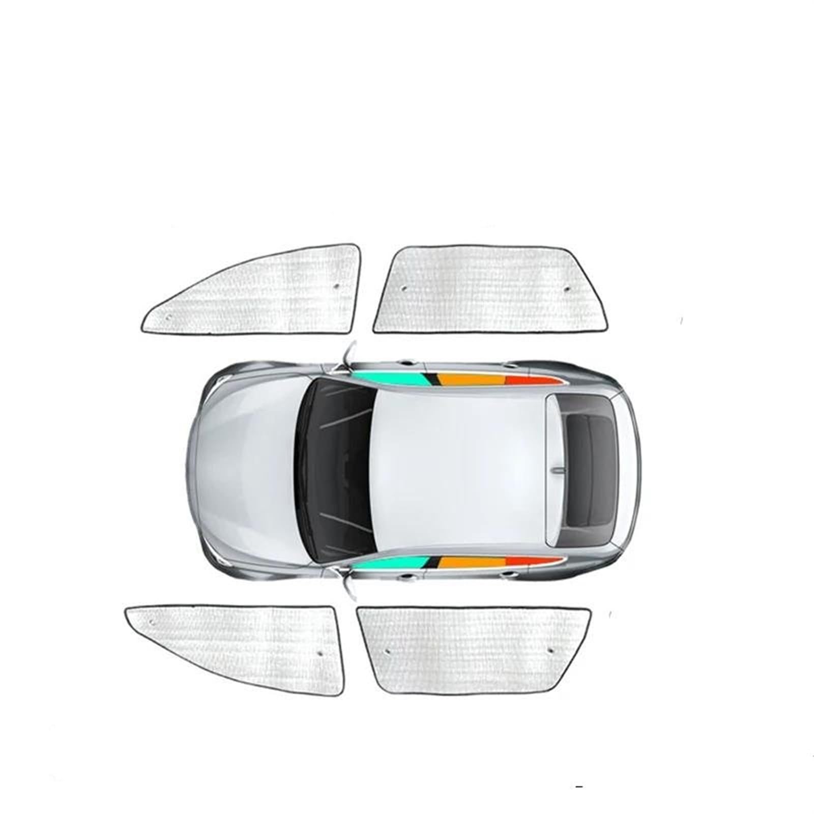 Auto-Sonnenschutz, UV-Schutz Seitenfenster Vorhang Sonnenschutz Visier Frontscheibe, Internes Zubehör, Für Kadjar 2016 2017 2018 2019 2020 2021 2022 Auto Thermovorhang(4pcs car Door) von Rdtnvc