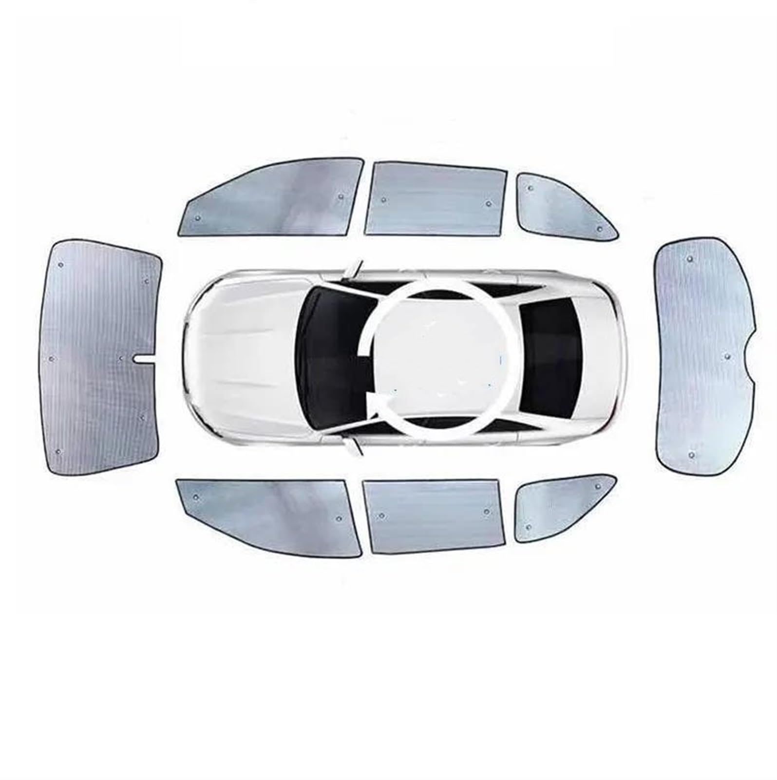 Auto-Vollabdeckungen Sonnenblende Auto-Sonnenschirm Fensterblende Sonnenschutz-Abdeckung Für VW Für Caddy MK3 2K Für Maxi 2003–2016 2017 2018 2019 Auto Thermovorhang(All Windows) von Rdtnvc