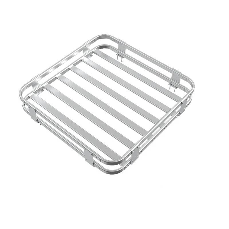 Dachträger Dachreling Träger Universal Rack Rahmen Last Reise Rack RV Aluminium Legierung Gepäck Rack RV Modifizierte Dach Rack Geländewagen Dach(Silver 120x100x16.5) von Rdtnvc