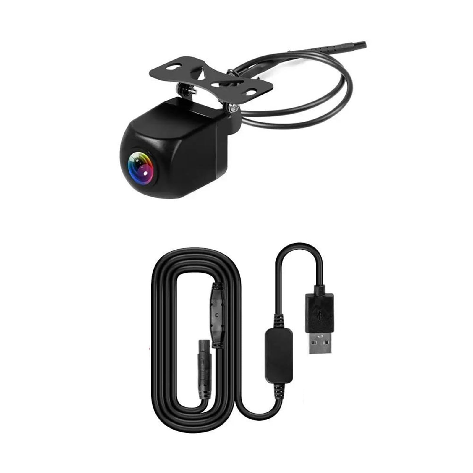 Drahtlose Auto-Rückfahrkamera 70-Grad-Rückfahr-Dashcam WiFi Mit USB-Stromversorgung 1HD-Parkplatz Für iPhone Android 12V 24V Hinten Reverse Kamera Rückfahrkameras(Camera and 2M Cable) von Rdtnvc