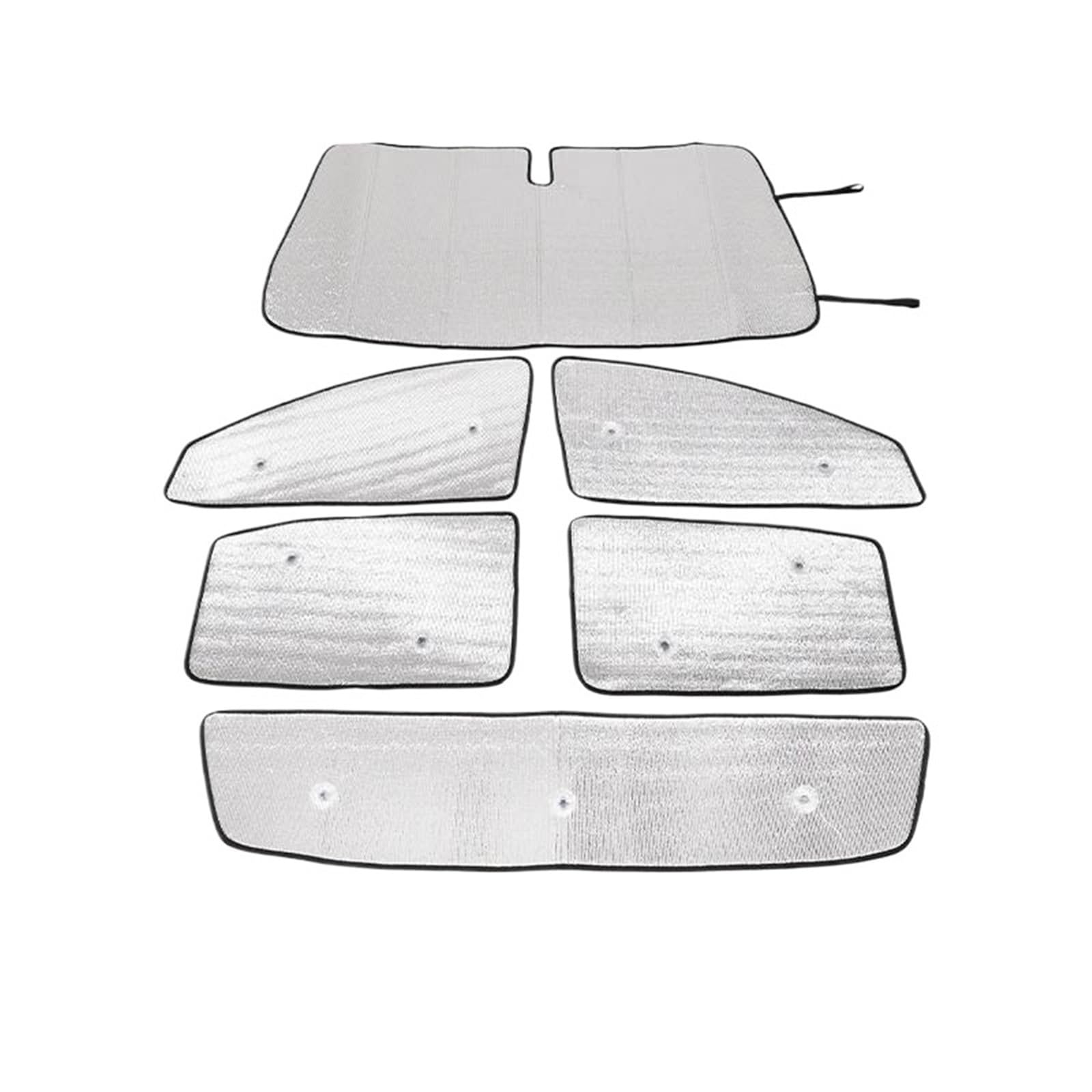 Für Ford Für Ranger 2015 2016 2017 2018 2019 2020 2021 Sonnenschutz Fenster Vorhang Schatten Sonne Schutz Windschutzscheibe Visier Abdeckung Faltbar Auto Thermovorhang(6Pcs) von Rdtnvc