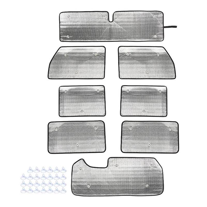 Für Jeep Für Wrangler JK 2007-2012 2016 2014 2015 2016 2017 Auto Vorhang Vorne Hinten Fenster Windschutzscheibe Sonnenschutz Isolierung Abdeckung Auto Thermovorhang(for 4 Door 8pc) von Rdtnvc