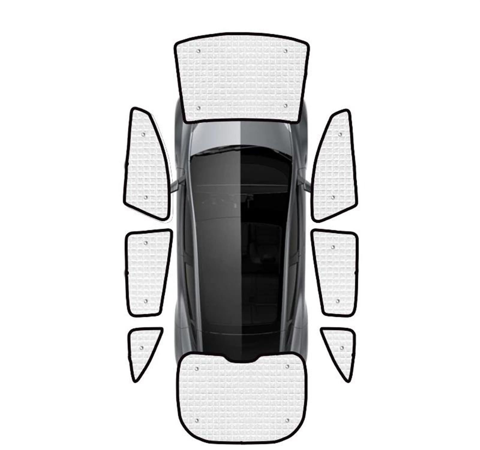 Für Tesla Für Modell Y 2020 2021 2022 2023 Auto Vollständige Abdeckung Sonnenschirme Anti-Uv Auto Sonnenschutz Fenster Sonnenschutz Abdeckung Auto Thermovorhang(All Sunshades) von Rdtnvc