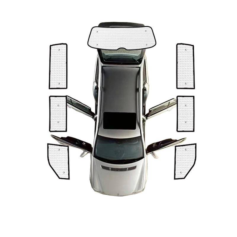 Für VW Für Transporter T6 2015 2016 2017 2018 2019 2020 2021 2022 2023 Volle Auto Sonnenschutz Sonnenschirm Visier Fenster Sonnenschutz Abdeckung Auto Thermovorhang(Rear sunshades) von Rdtnvc