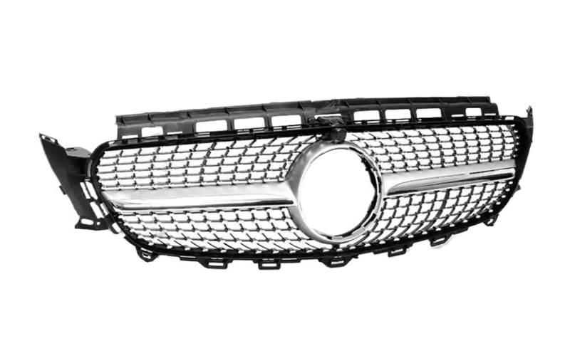 Glänzender Kühlergrill Für Benz W213 C238 A238 Für E E200 E260 E300 2016 2017 2018 2019 2020 Diamant Front Einlass Stoßstange Kühlergrill Haube Grill Mesh Sport Front Stoßstange Grille(Diamond Silvery von Rdtnvc