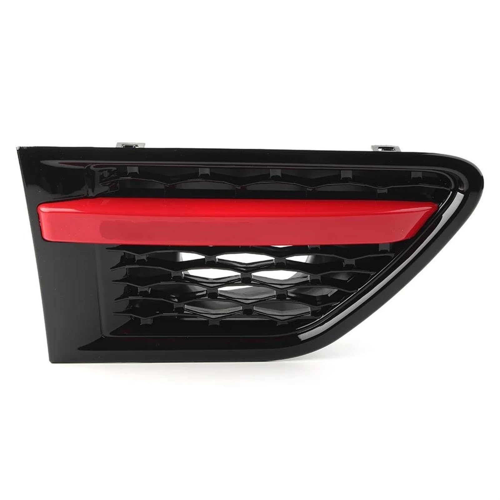 Glänzender Kühlergrill Für Land Für Rover Für Range Für Rover Sport 2010 2011 2012 2013 1 Stücke Vorne Rechts Auto Seite Kotflügel Air Vent Grille Grill Front Stoßstange Grille(Black red) von Rdtnvc