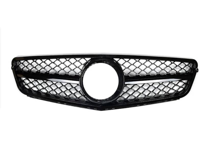 Glänzender Kühlergrill Kühlergrill Schwarz Oberen Stoßfänger Haube Mesh Grid Grill Für Benz W204 C-Klasse 2008 2009 2010 2011 2012 2013 2014 C180 C200 C250 C300 C43 Front Stoßstange Grille von Rdtnvc