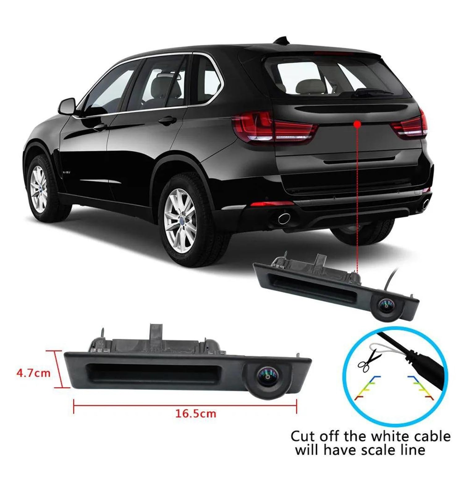 HD Stamm Griff Auto Kamera Interface Für Nbt 1/2/3/4/5/7 Serie Umkehr Decoder Modul F10 F30 F35 F20 Für Mini Reverse Kamera Rückfahrkameras(Decoder and Camera) von Rdtnvc