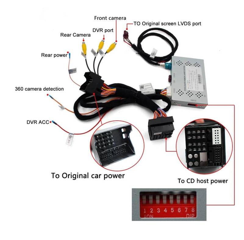 HD Stamm Griff Auto Kamera Interface Für Nbt 1/2/3/4/5/7 Serie Umkehr Decoder Modul F10 F30 F35 F20 Für Mini Reverse Kamera Rückfahrkameras(Only decoder) von Rdtnvc