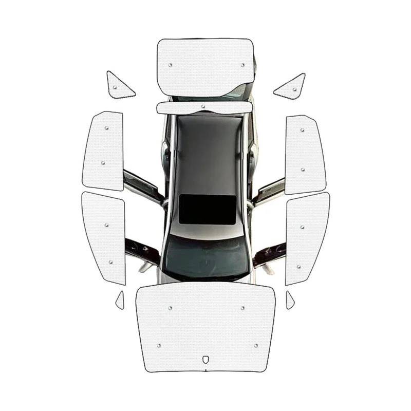 Volle Abdeckungen Sonnenschirme Sonnenblende Hinten Seite Windschutzscheiben Matte Windows Vorhang Für Toyota Für Prius XW20 2004-2008 2009 2005 Auto Thermovorhang(All Sunshades) von Rdtnvc