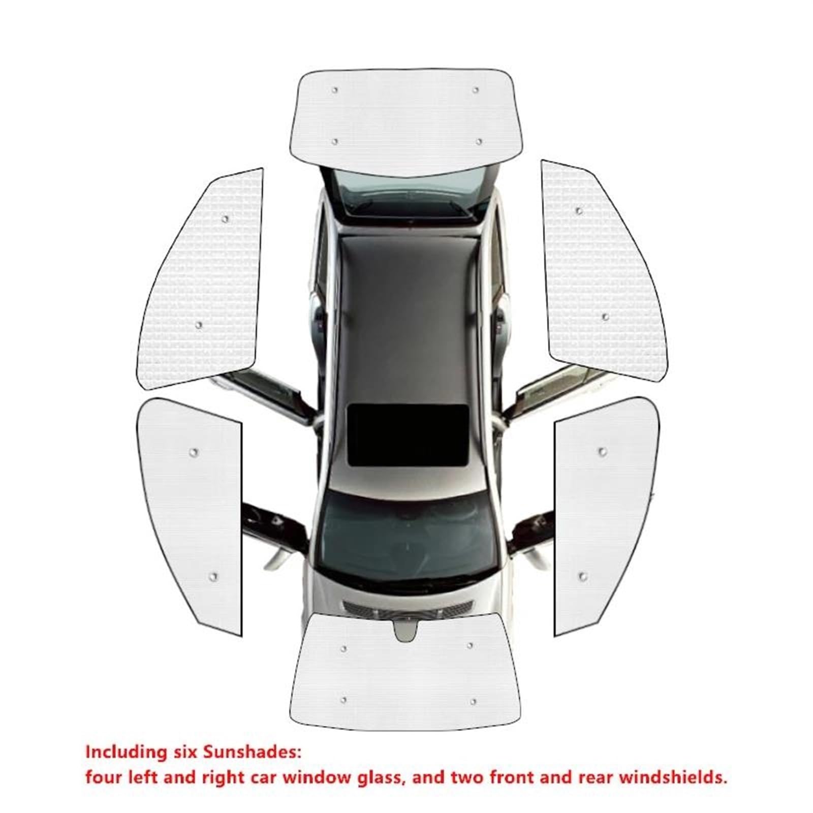 Vollständige Abdeckung Sonnenschirme Auto Sonnenschutz Windschutzscheiben Seite Fenster Visier Für Citroen Für C4 MK1 Paar 2008 2009 2010 Auto Thermovorhang(All Sunshades) von Rdtnvc