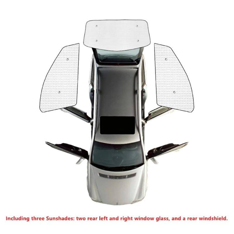 Vollständige Abdeckung Sonnenschirme Auto Sonnenschutz Windschutzscheiben Seite Fenster Visier Für Citroen Für C4 MK1 Paar 2008 2009 2010 Auto Thermovorhang(Rear sunshades) von Rdtnvc