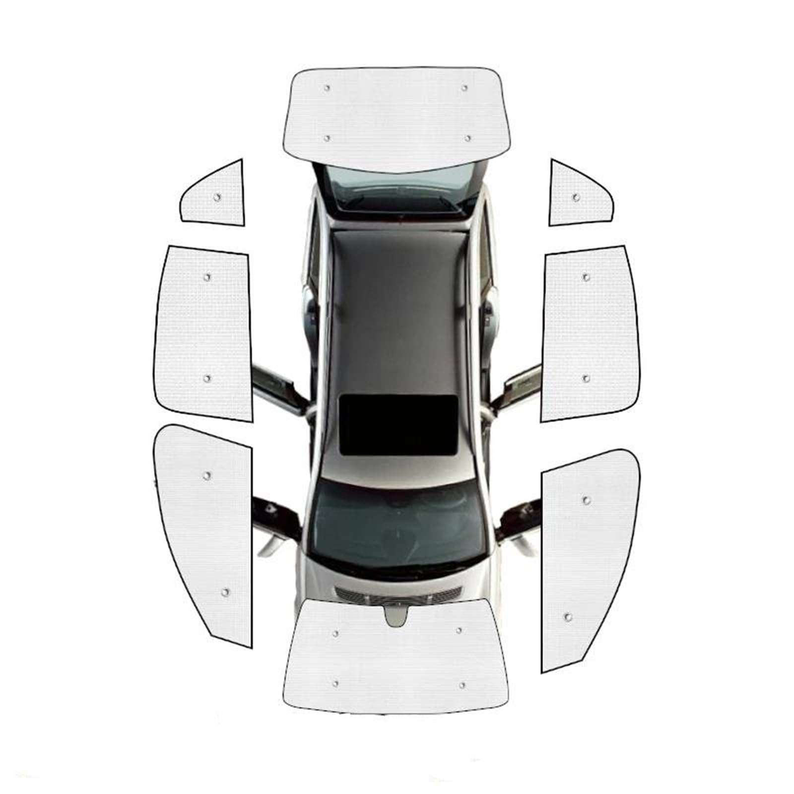 Vollständige Abdeckung Sonnenschirme Auto Zubehör Sonnenschutz Seitenfenster Visier Für Peugeot 3008 T8 Mk1 2008 2009 2012 2014 2015 2016 Auto Thermovorhang(All Sunshades) von Rdtnvc