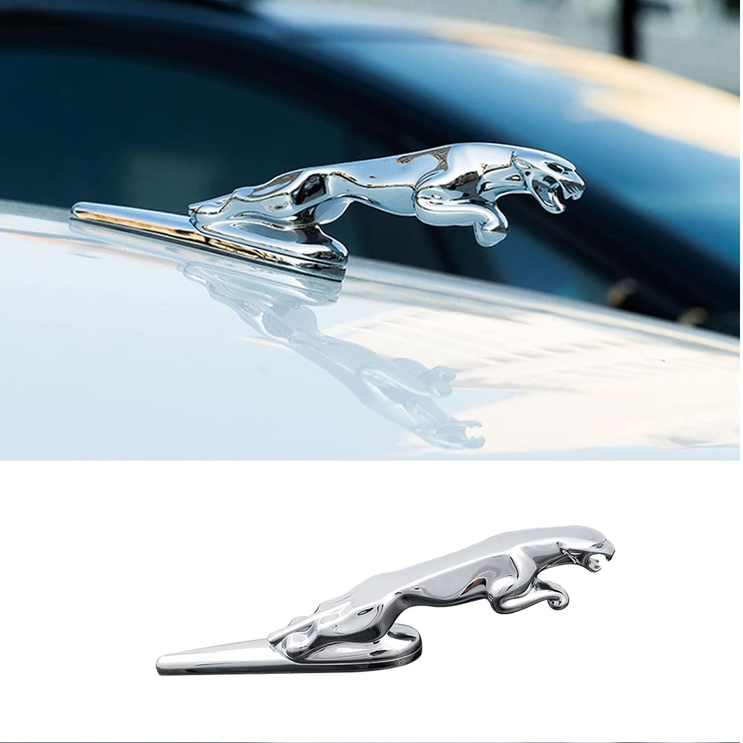 ReYroB Jaguar Motorhauben-Ornament, Autohauben-Ornamente für Fahrzeuge, Motorhauben-Ornamente, Automobil-Ornamente XF, XJ, XE, XK, XKR, XFL, XJS E von ReYroB