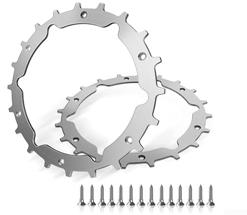 Edelstahl Rasenmäher Spikes für SILENO CITY Mähroboter Rad 215mm mit 14pcs Schrauben Traktionsverbesserung für Mähroboter von ReachMall