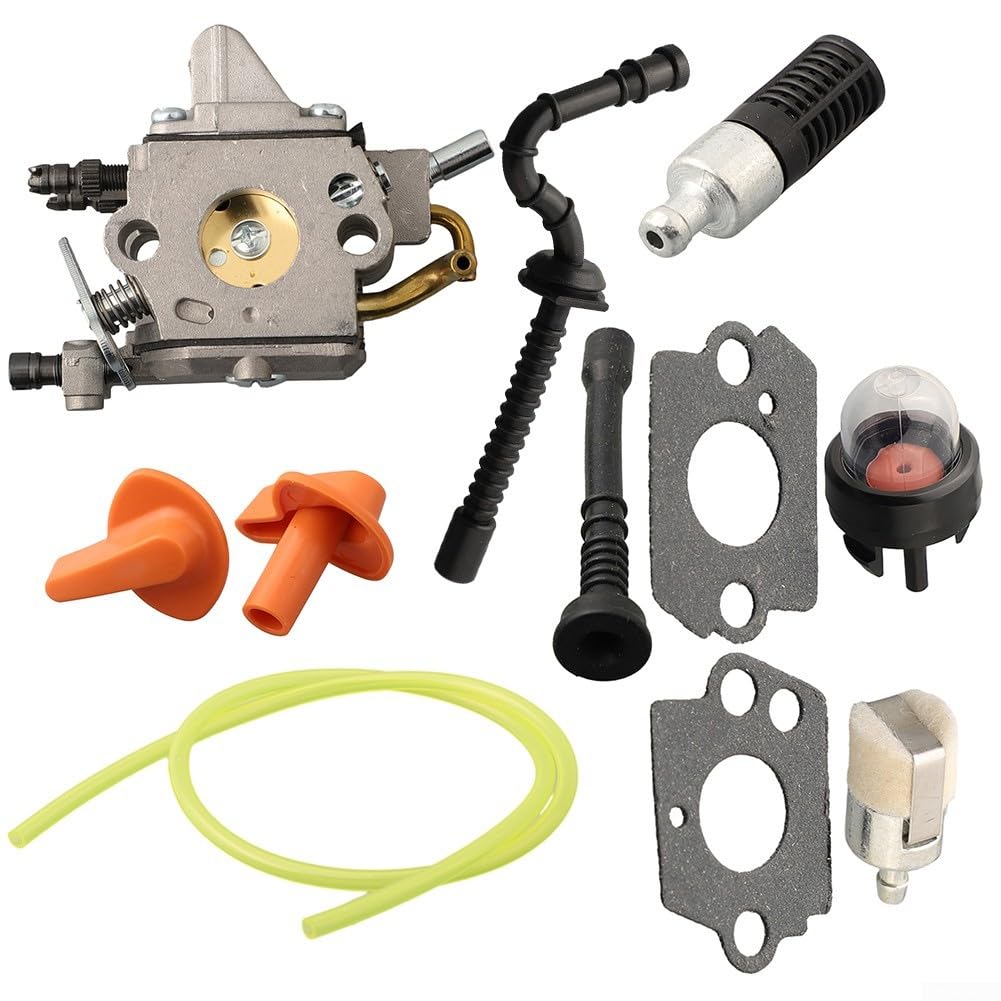 Kettensägen-Vergaser-Set, Kraftstoffleitung, Kraftstofffilter, Spark Tune Up Kit, 1137-120-0650 für MS192T & MS192TC Kettensägen für Zama C1Q-S258 von ReachMall