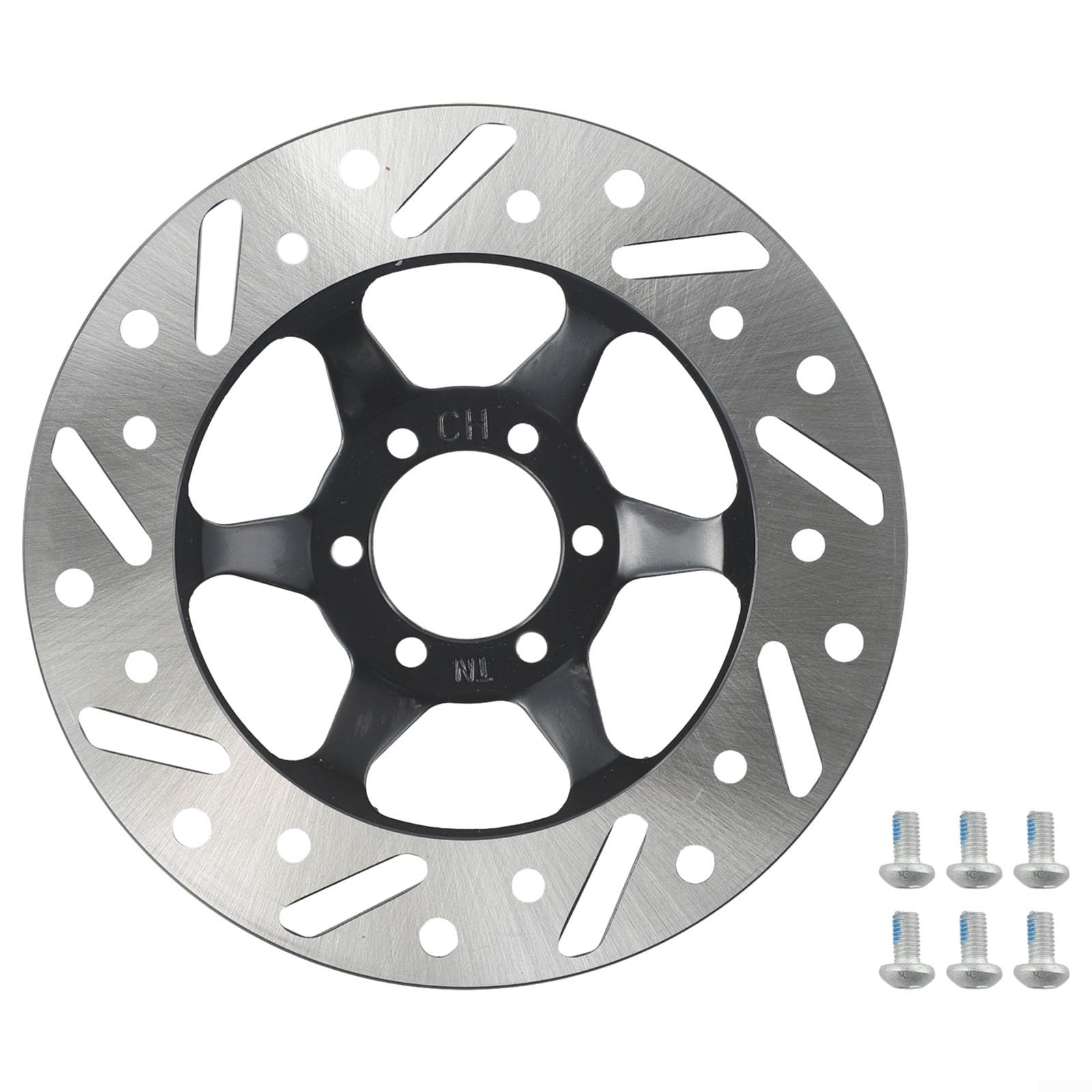 Scheibenbremse für Elektrofahrzeuge, Roller, 160 mm, 3 mm verdickt für Rotor, Karbonstahlkonstruktion von ReachMall