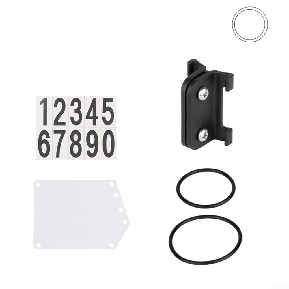 V-Clip und kreisförmiger Clip, Fahrrad-Kennzeichenhalter für MTB-Fahrräder (kreisförmiger Clip + Nummernschild) von ReachMall